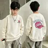 Sudadera con forro polar para niño, elegante ropa de otoño para niños, nuevo modelo 2026, suéter para niño, top de camiseta de manga larga para bebés y niños pequeños