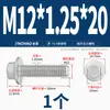 Parafusos Sextavados Externos com Flange Classe 10.9 Parafusos Sextavados com Arruela Integrada Dacromet M6M8M10M12M14M16