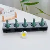 Botella de Perfume, Recipiente para Aceites Esenciales, Cuenco para Aceites Esenciales, Botella de Aceite Esencial con Forma de Hoja, Bandeja de Madera, Herramientas de Masaje para Spa, para Uso en Salones de Belleza