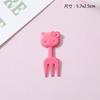 Material DIY feito à mão desenho animado comida e louça de brincar gato laço garfo pinça música acessórios decorativos de resina
