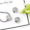 Agujero grande con cuentas de plata, cuentas de diamantes completos, cuentas sueltas, fabricantes de colgantes para pulseras DIY, primera generación de suministro transfronterizo