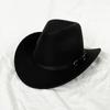 Sombrero Cowboy de Lana Retro para Hombre Otoño e Invierno Sombrero Cowboy Occidental de Venta Caliente Sombrero para Mujer Sombrero de Jazz Sombrero de Fieltro