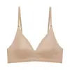 D06 Sujetador Triangular de Moda Original para Mujer, Soporte Suave sin Costuras, Realce Vertical, Sujetador Fino Ajustable Super Elegante