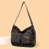 Estilo casual transfronterizo mezclilla 2026 otoño nuevo bolso cruzado para mujer bolso de mano tipo tote vintage desgastado para el día a día
