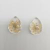 18 * 25 mm cuentas de gota de agua estrelladas pendientes semiacabados accesorios para collares joyería de flor real flor de encaje DIY