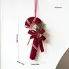 Nuevas decoraciones navideñas colgantes de campana roja flocada nórdica adornos para árbol de Navidad decoraciones de guirnalda transfronterizo