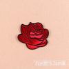 Parche de Tela Bordado de Rosa, Pieza Bordada de Flor, Tela para Cubrir Sofá Parche para Planchar, Parche de Hotel, Reparación de Agujeros en la Ropa, Accesorios de Lavado