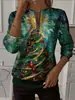 2026 Nova Blusa com Capuz Estilo Europeu e Americano Estampada com Zíper Gola Redonda Manga Longa Feminina Solta Casual Estampa Digital 3D