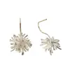 Pendientes Sencillos de Metal con Forma de Fuegos Artificiales, Accesorios de Alta Gama, Pendientes de Moda y Versátiles, Accesorios de Lujo Ligero para Mujer