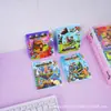 Caderno Intercalado Criativo Novo Estilo Minecraft com Páginas Coloridas de Desenho Animado e Páginas Pautadas, Material Escolar
