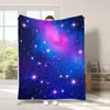Manta Estrellada Cielo de Ensueño Transfronteriza de Amazon con Estrellas Vibrantes Impresas Manta Decorativa para Sofá Manta de Franela Impresa por Transferencia Térmica Digital