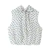 2026 Verano Nuevos Productos Moda Callejera Femenina Europea y Americana Estilo Globo Plisado Top W028 7303