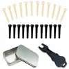 Fábrica em estoque cravelha de violão folk cravo fixo cravo de corda coluna de corda cravo de cauda de piano kit de removedor de cravo branco preto