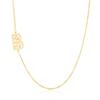 Collar de cobre con circonitas microincrustadas chapado en oro auténtico para mujer, cadena de clavícula, serie de letras mayúsculas personalizadas europeas y americanas
