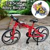 Aleación Transfronteriza 1:8 Simulación Modelo de Bicicleta de Pista de Doble Manillar Coleccionable Juguete Adorno Venta al por Mayor Dropshipping