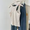 Elegante Chaleco Retractor de Senos con Tirantes y Estampado de Orquídeas Pequeñas para Mujer en Verano, Versátil Chaleco Corto Ajustado sin Mangas Estilo Hot Girl