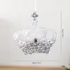 2026 Novo Ornamento de Árvore de Natal de Rena de Floco de Neve Semi-Transparente Prata Pingente de Presente de Natal Acrílico