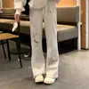 Calça Casual Estilo Japonês Transfronteiriça Estampa Doce Fofa de Emoji Roupa de Casa Feminina de Verão Fina Casual Longa