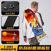 Bolsa de almacenamiento para patineta, tela Oxford impermeable, bandolera de un hombro, doble cara, cierre de cordón, mochila para patineta con estampado estilo chino