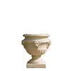 Vasos de Flores de Pedra Artificial Arenito, Ornamentos de Jardim com Esculturas de Formato Especial, Fabricante de Vasos de Flores em Relevo Estilo Europeu