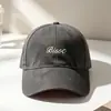 Estilo Coreano Início do Inverno Nova Moda Bordado de Letras Chapéu Bico de Pato Feminino Retrô Versátil Afina o Rosto Par Estilo de Rua Boné de Beisebol