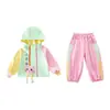 Conjunto de ropa exterior para niña, nueva colección primavera/otoño 2026, ropa deportiva infantil elegante y moderna, conjunto de dos piezas