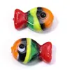 Contas de Vidro Coloridas de Peixinhos Contas de Vidro de Peixinhos Acessórios DIY Furo Reto Pulseira Contas de Vidro de Peixinhos Fofos Atacado