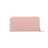 Portatarjetas de Gran Capacidad Billetera Larga con Cremallera Europea y Americana para Mujer Billetera de Almacenamiento Portátil Bolso de Mano Simple de PU en Relieve