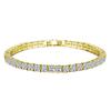 Pulsera Caliente Transfronteriza Traje Circonita Blanca Tenis Pulsera de Tirar Filas Sencillas Diamante Filas Dobles Diamante Adornos de Mano Venta al por Mayor de Fábrica