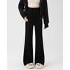 Calça de Maternidade para Outono e Inverno 2025, Novo Estilo, Forrada com Fleece, Engrossada, Calça Flare, Calça Longa de Maternidade Que Não Aperta a Barriga