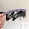 Novo grampo de franja com strass estilo coreano pente para cabelo quebrado temperamento versátil artefato para cabelo de menina grampo penteador