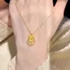 Diseño de Nicho Cadena para Clavícula con Agujero Redondo y Lazo Cadena de Acero de Titanio para Mujer 2026 Temperamento Primavera Verano Nuevo de Moda
