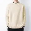 Suéter Ondulado Masculino Outono e Inverno Moda Marca Suéter Roupas Suéter Falso de Duas Peças Moda Versátil Gola Meia-Alta Suéter