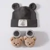 Bebés y Niños Pequeños de 0 a 12 Meses, Lindos Sombreros para Bebés para Niños y Niñas en Primavera y Otoño, Sombreros Rojos para Recién Nacidos de Mes Completo con Protección para la Fontanela, Festivos