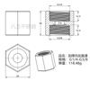 Aço Inoxidável 304 Espessado Rosca Interna Dupla Hexagonal Reta Junta de Topo com Rosca Interna 1/2 Polegada 3/4 Polegada 1 Polegada