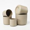 Maceta de plástico cilíndrica de imitación mármol estilo nórdico, multi-tamaño, se puede equipar con soporte para maceta, jardinería de escritorio interior Maceta