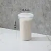 Frasco Sellado para Alimentos Frasco Grande de Plástico Transparente para Comida de Gato Frasco para Leche en Polvo Caja de Almacenamiento de Granos para Cocina Frasco de Almacenamiento