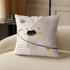 Gato Rosa de Dibujos Animados Lindo Funda de Almohada con Respaldo Sofá Cojín Sala de Estar Cama de Noche Oficina Almohada para la Hora del Almuerzo Aula
