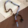 Collar Colgante de Corazón Gota de Agua con Cuentas de Resina Moda de Nicho Estilo Old Money Cadena para Suéter Accesorio Vintage Elegante Versátil