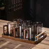Nuevo Juego de Tazas de Té de Vidrio Estilo Chino para Uso en Casa en la Sala de Estar, Taza de Agua Resistente a Altas Temperaturas con Mango de Madera, Taza de Lujo de Gama Alta para Oficina