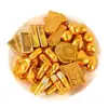 Decorações de enfeites para bolo de chocolate com moedas de ouro, barras e lingotes de ouro, celebração de aniversário, doces de casamento, confeitaria, toppers de bolo de aniversário