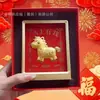 Modelo Nuevo del Año del Caballo 2026: Adorno de Mesa Creativo para Atraer Riqueza, Adecuado como Regalo para Eventos Bancarios y de Seguros