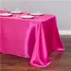 Fornecimento Exclusivo Transfronteiriço de Toalhas de Mesa, Caminhos de Mesa de Cetim Liso, Decorações para Festas de Casamento, Decorações de Mesa para Restaurantes de Natal