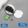 Tope de puerta superior de acero inoxidable sin perforaciones Tope de puerta de succión al suelo tipo Tortuga con resistencia magnética para puerta, goma gruesa anticolisión, tope de puerta montado en el suelo