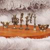 Latão Sanxingdui Antigo Shu Wenchuang Chaveiro de Carro Vintage Pingente Acessórios para Bolsas de Homem e Mulher Artesanato Peças Pequenas