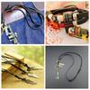 Cuerda de cuero negro de 2 mm de grosor, primera capa, pintada, cuerda de cuero cuadrada plana, tira de cuero plana, accesorios DIY, cuerda tejida