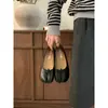 2026 Outono estilo coreano nova moda sapatilhas femininas rasas com bico dividido