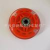 Rueda giratoria para coche, rueda plana de poliuretano con diseño de flor, rueda elástica de color, rueda de patín para niños de 80 mm x 22 mm