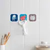 Gancho adhesivo sin perforaciones para colgar en la pared, sin costuras, con ganchos adhesivos, resistente y de gran capacidad, para cocina, con dibujos de animales.