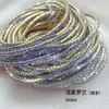 Cadena de garra de 2 mm fila única S6 strass pulsera muy fina pulsera elástica pulsera de tenis transfronterizo pulsera chapada en oro fabricantes lote